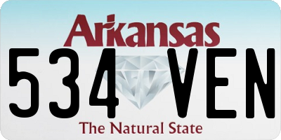 AR license plate 534VEN