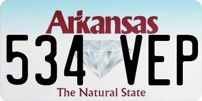 AR license plate 534VEP