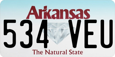 AR license plate 534VEU
