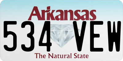 AR license plate 534VEW