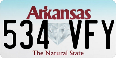 AR license plate 534VFY