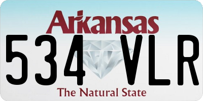 AR license plate 534VLR