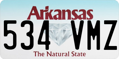 AR license plate 534VMZ