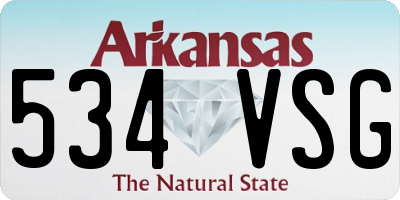AR license plate 534VSG
