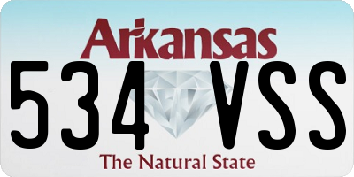 AR license plate 534VSS