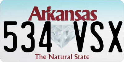 AR license plate 534VSX