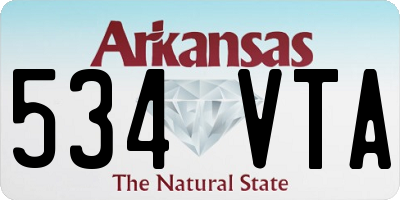 AR license plate 534VTA