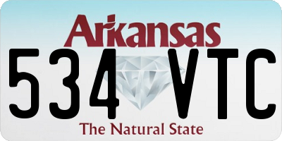 AR license plate 534VTC