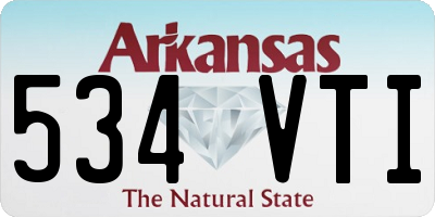AR license plate 534VTI