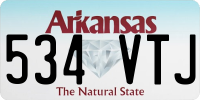 AR license plate 534VTJ