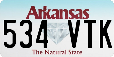 AR license plate 534VTK