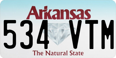 AR license plate 534VTM