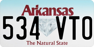 AR license plate 534VTO