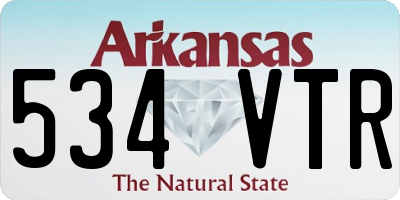 AR license plate 534VTR