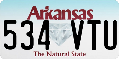 AR license plate 534VTU