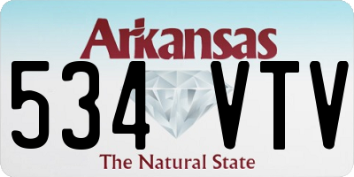 AR license plate 534VTV