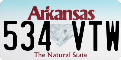 AR license plate 534VTW