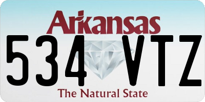 AR license plate 534VTZ