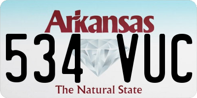 AR license plate 534VUC