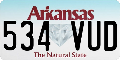 AR license plate 534VUD