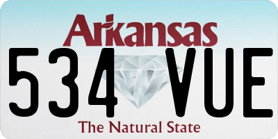 AR license plate 534VUE