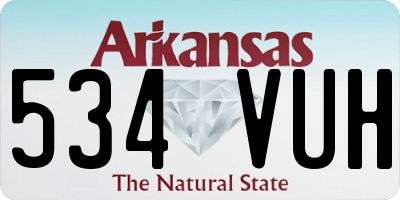 AR license plate 534VUH