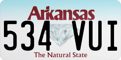 AR license plate 534VUI