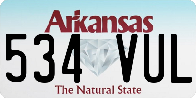 AR license plate 534VUL