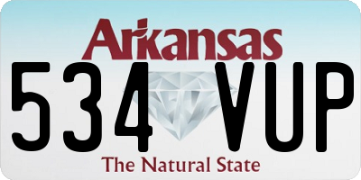 AR license plate 534VUP