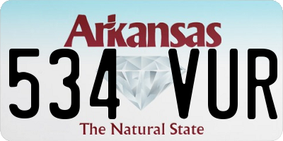 AR license plate 534VUR
