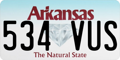AR license plate 534VUS