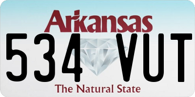 AR license plate 534VUT