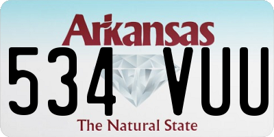 AR license plate 534VUU
