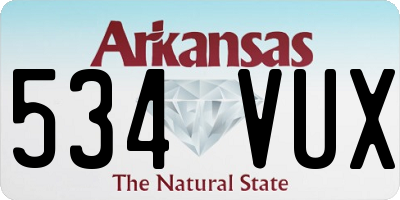 AR license plate 534VUX