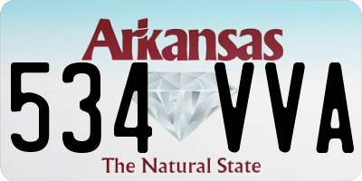 AR license plate 534VVA