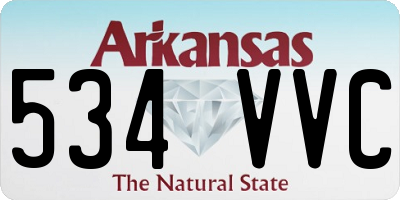 AR license plate 534VVC