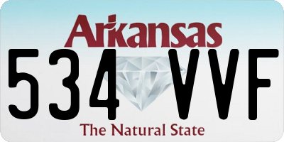 AR license plate 534VVF