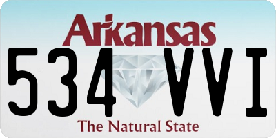 AR license plate 534VVI