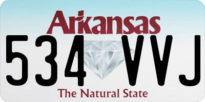 AR license plate 534VVJ