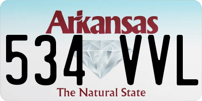 AR license plate 534VVL