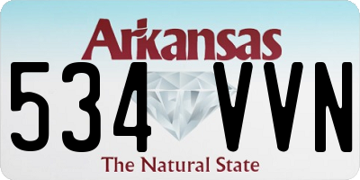 AR license plate 534VVN