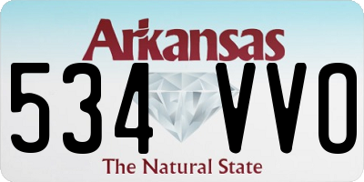 AR license plate 534VVO