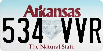 AR license plate 534VVR