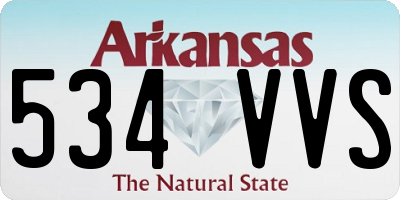 AR license plate 534VVS
