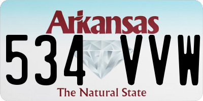 AR license plate 534VVW