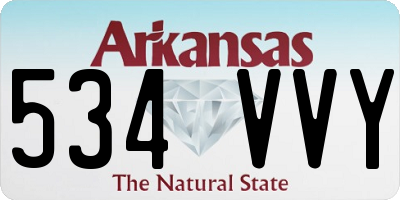 AR license plate 534VVY