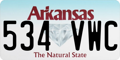 AR license plate 534VWC