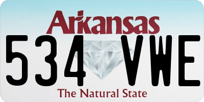 AR license plate 534VWE