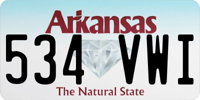 AR license plate 534VWI