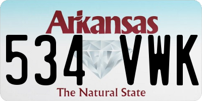 AR license plate 534VWK
